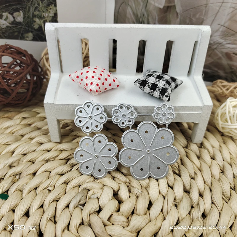 Форма для высечки металла цветка DIY скрапбук декоративная выбивая ручная высечка