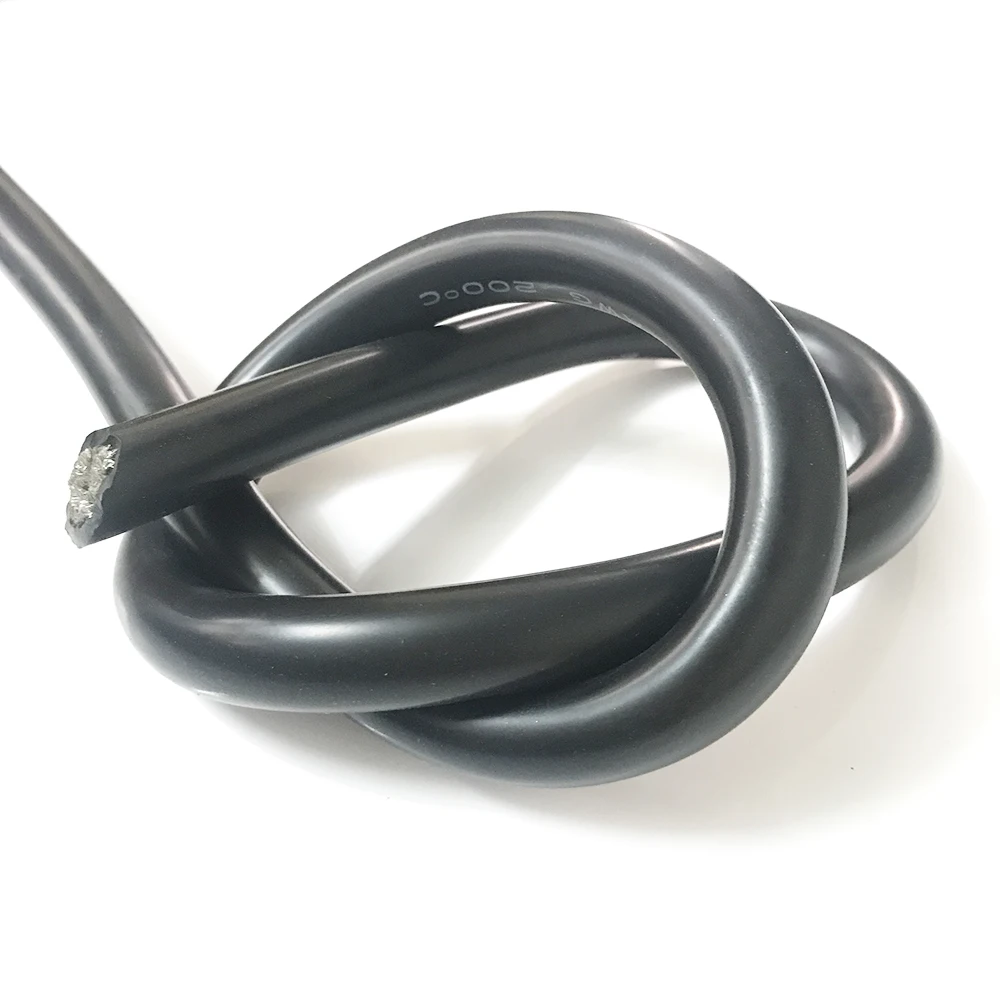 25mm2 4 AWG высокотемпературный силикон линия батарея пакет кабель тест линия кабель черный красный термостойкий силиконовый, Силикагель провода кабель