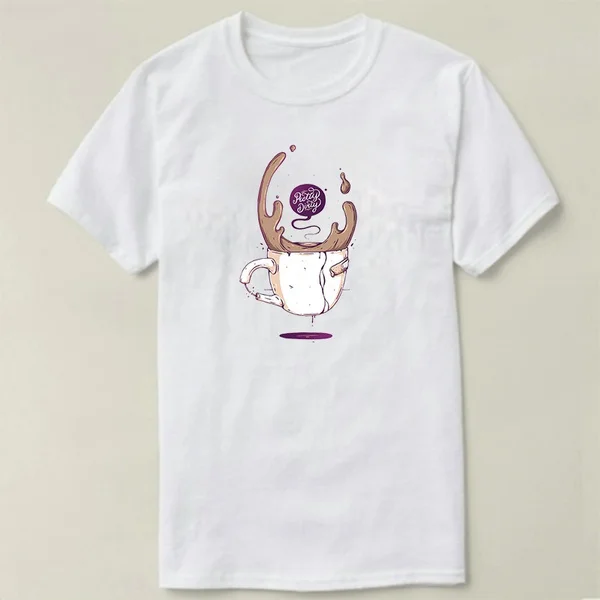 

Mug T-Shirt Short Sleeve Cotton T-shirt Women Men