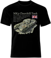 british mk 3 churchill tank t shirt the second world war panzer armure cotton o neck short sleeve mens t shirt new size s 3xl
