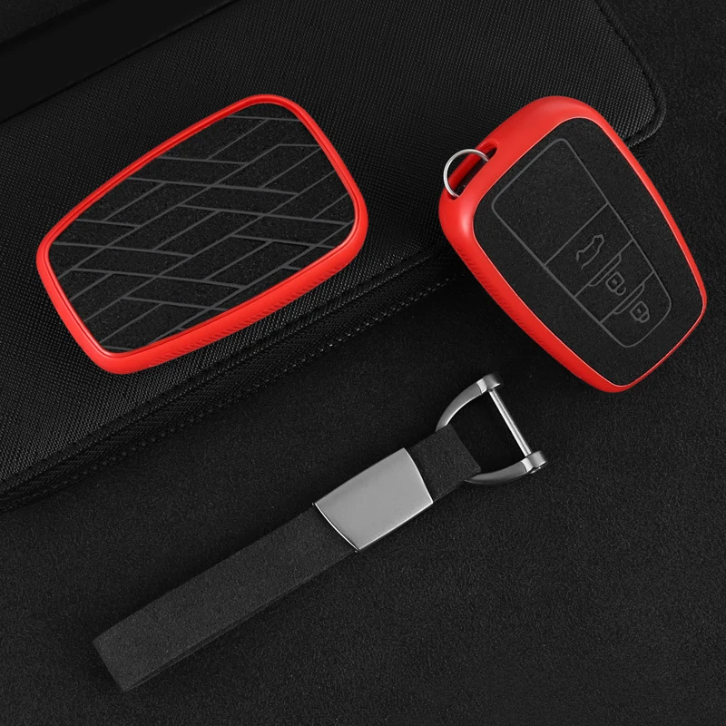 Высокое качество искусственный мех + пластик полное покрытие чехол для ключа