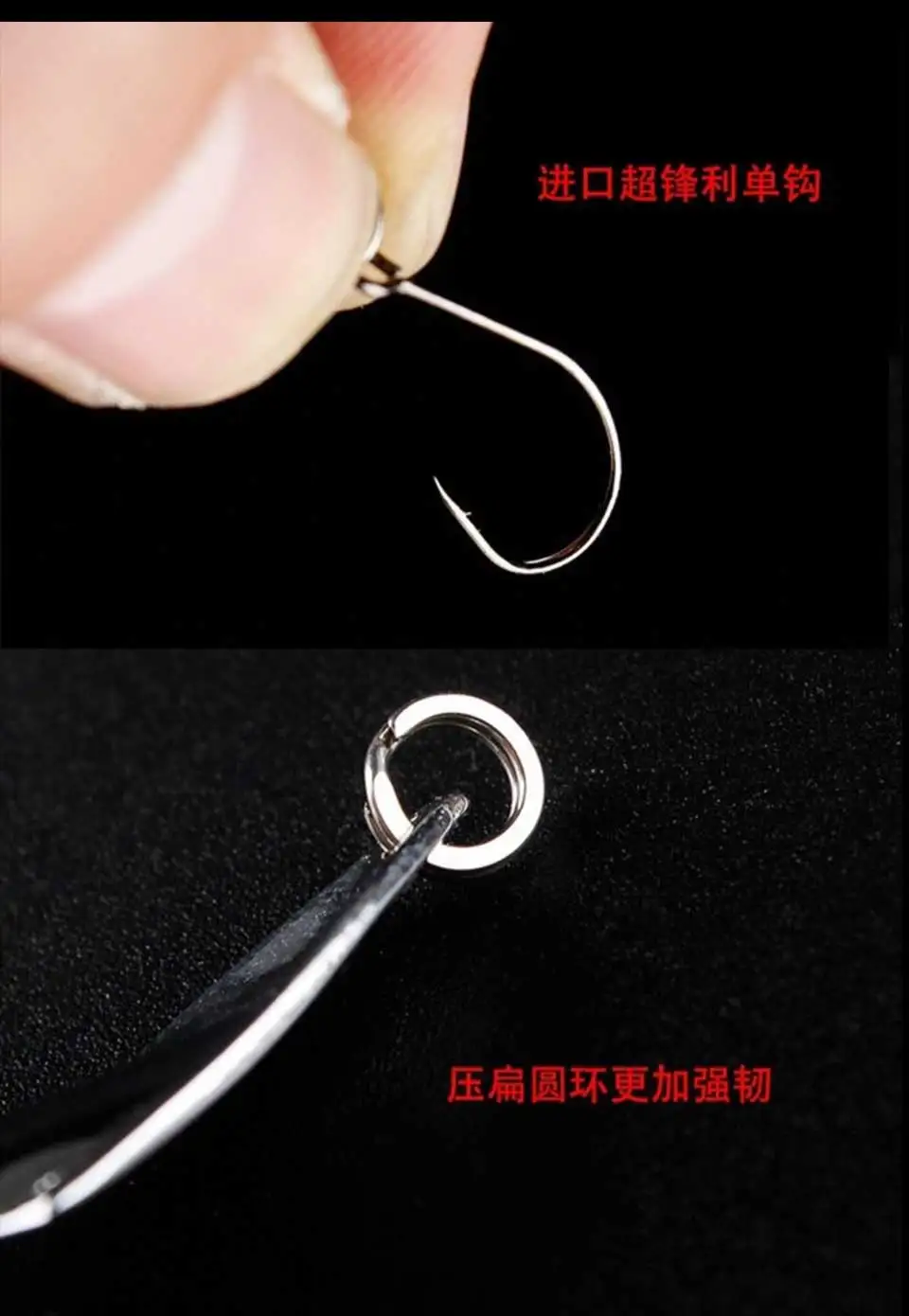 Un primer plano de la mano de una persona que sostiene un objeto pequeño y delgado que parece ser una aguja o un instrumento afilado similar. La aguja se sujeta con el pulgar y el índice y se coloca delante de un objeto circular que podría ser un anillo o una arandela.