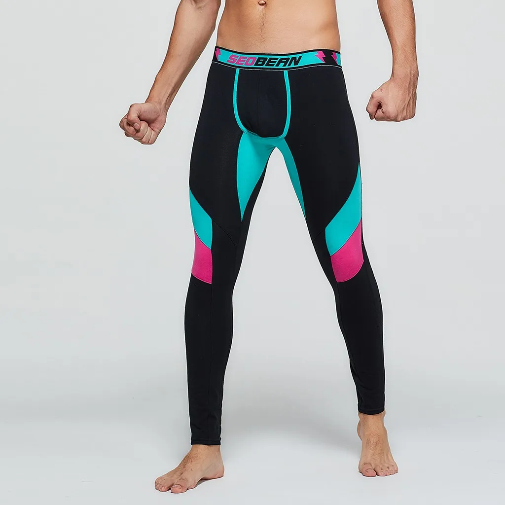Спортивные штаны для йоги мужские джоггеры Сексуальные облегающие брюки