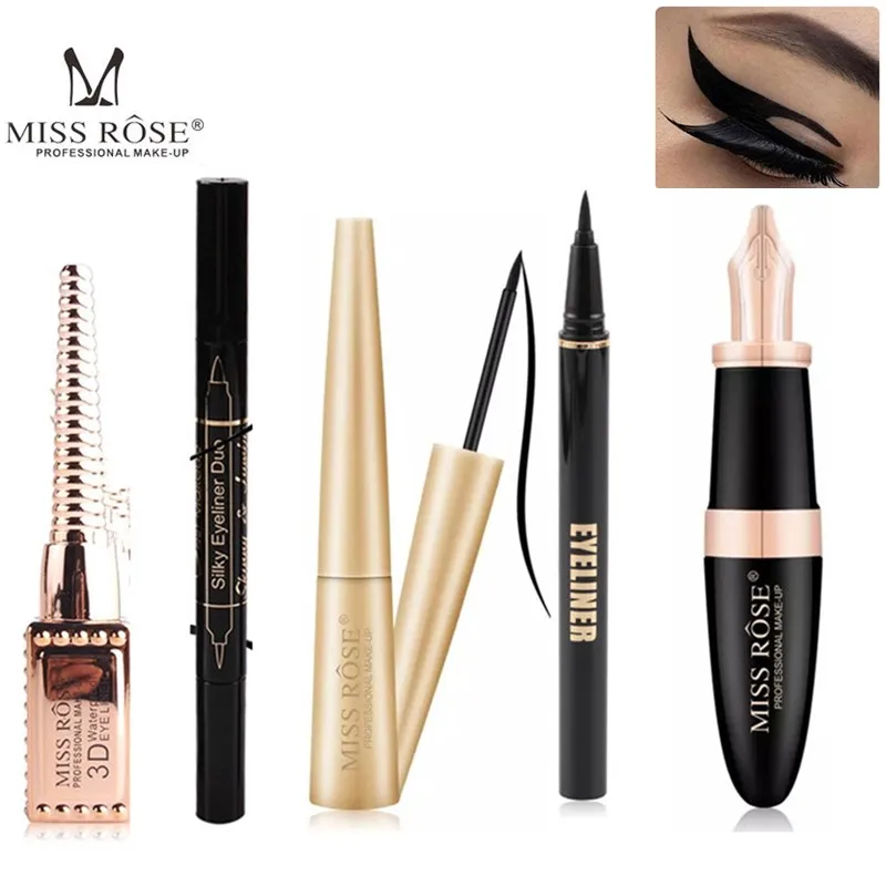 Макияж для глаз Подводка водостойкая Длинная черная жидкая подводка набор