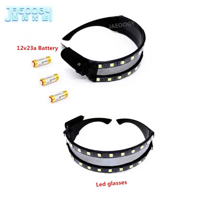 

LED Glowing Gloves Halloween Christmas Party Fluorescent Glasses Props Bar Night Market Atmosphere Supplies