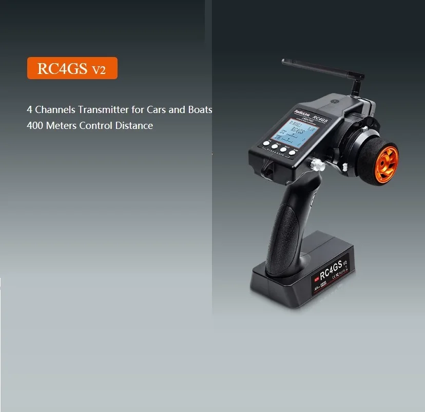 Radiolink RC4GS передатчик 2 4G 4CH пистолет контроллер + R7FG гироскоп внутри приемник для 4