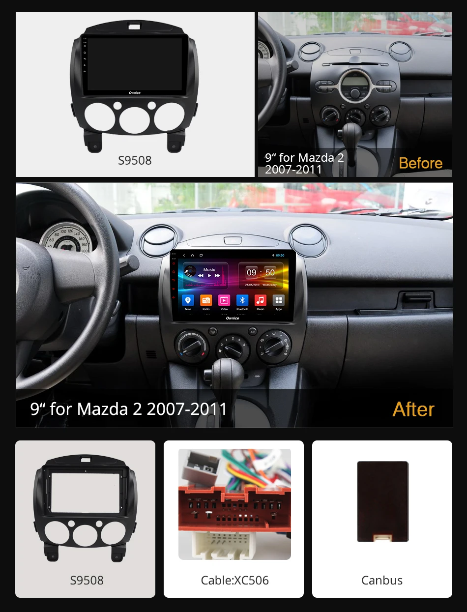 Ownice k3 k5 k6 Android 9 0 2 din автомобильный DVD плеер для Mazda 2007 2008 2009 2010 2011 GPS Радио стерео DSP 360