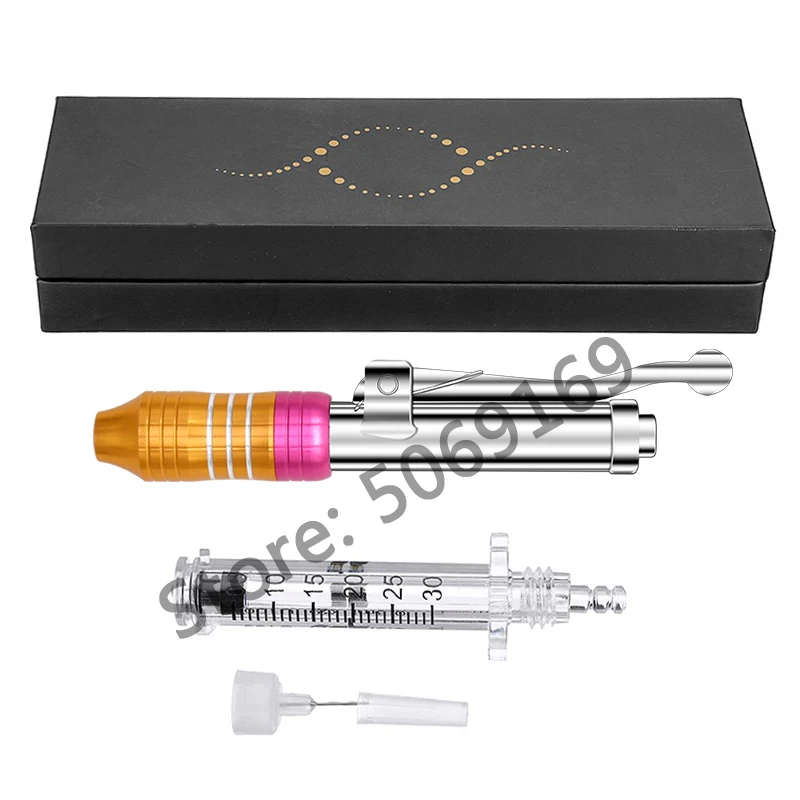 Gold pen kit 2 Ручка с гиалуроновой кислотой высокого давления для снятия морщин, наполнение губ, пистолет с гиалуроном, распылитель, гиалуроническая ручка, машина для литья под давлением - Номер модели: Gold pen kit 2