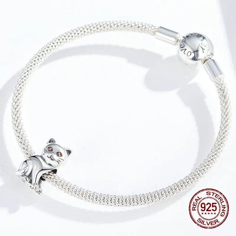 Женский браслет из серебра 100% пробы с бусинами | Украшения и аксессуары