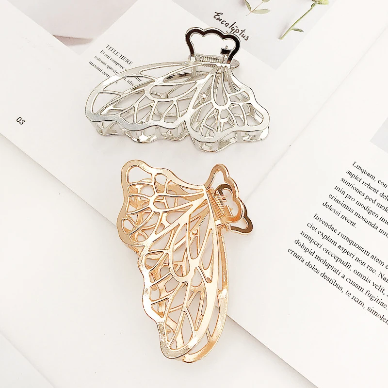 

Geometric Hair Clip Barrettes Large Size Hair Claws DIY Hair Styling Tools Butterfly Shape Hair Clamp Big Pearl Metal Hairpin