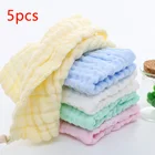 5 шт.лот, детское полотенце, 6 слоев, мягкий муслиновый носовой платок, Детские хлопковые Слюнявчики, детское квадратное полотенце для лица, детские вещи для новорожденных