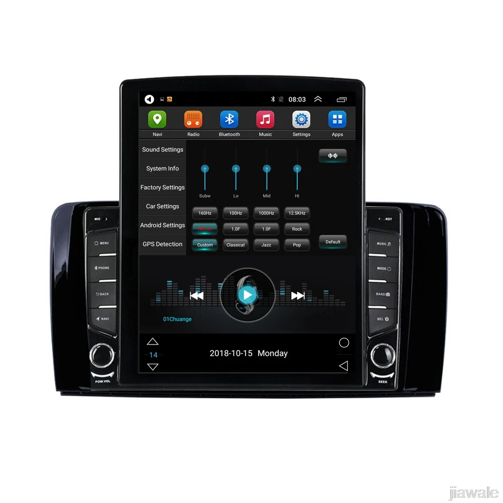

9.7" octa core tesla style vertical screen Android 10 Car GPS video Multimedia for Benz R Class W251 2006-2012