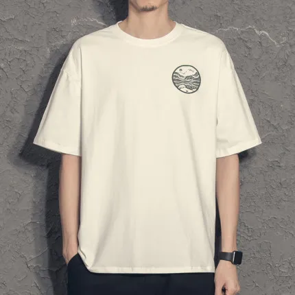 

Summer men's business casual short sleeve t-shirt 2391
