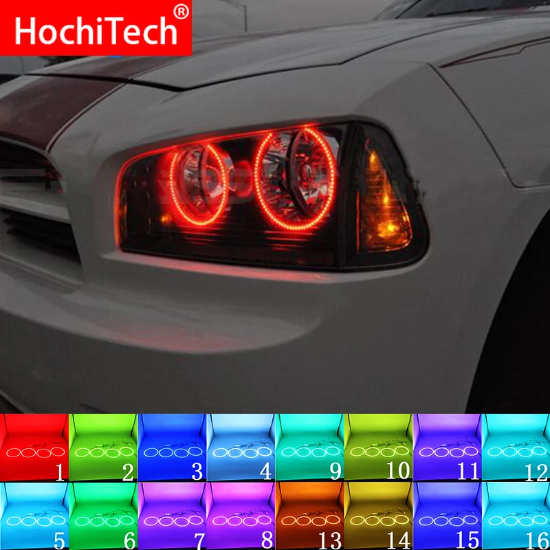 Новейшие разноцветные светодиодные лампы RGB ангельские глазки кольцевые ДХО