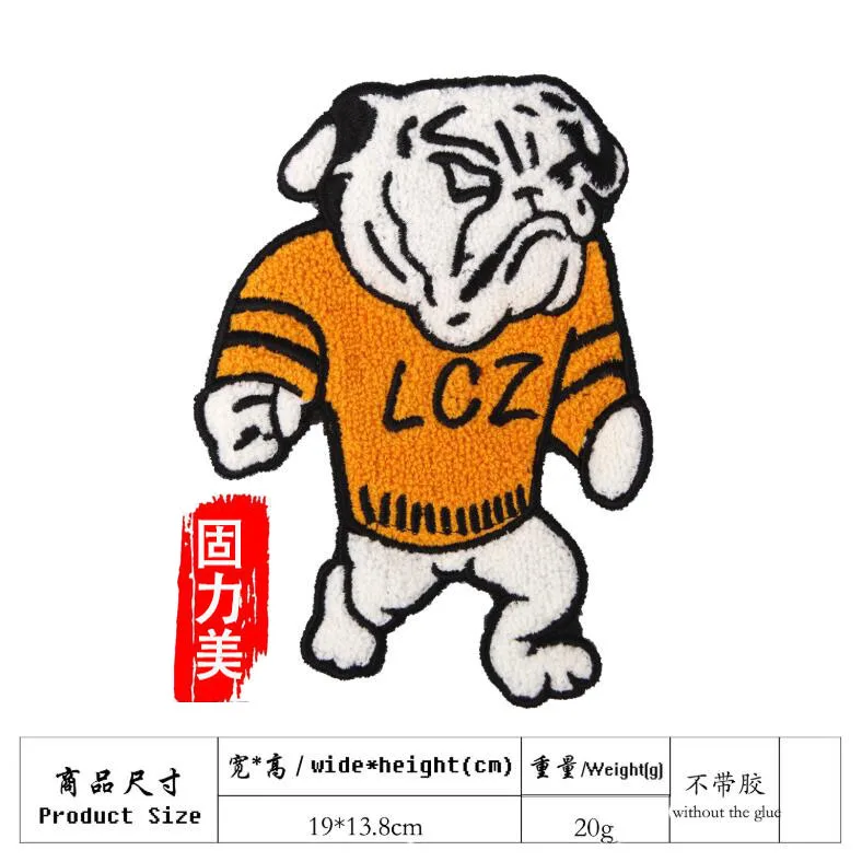 1 шт. вышивка нашивки в форме собак для Куртки полотенце значки с героями