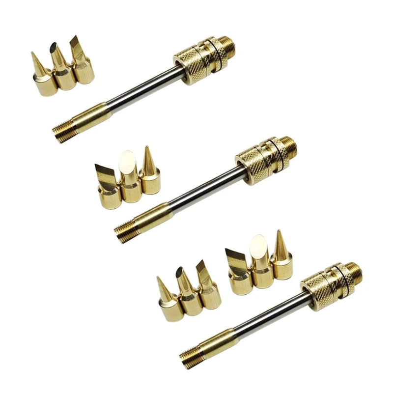 

20-100W Electric Soldering iron Tip Replaceable Solder iron Tip Welding Tools Cutter head Horseshoe Pointed Golden