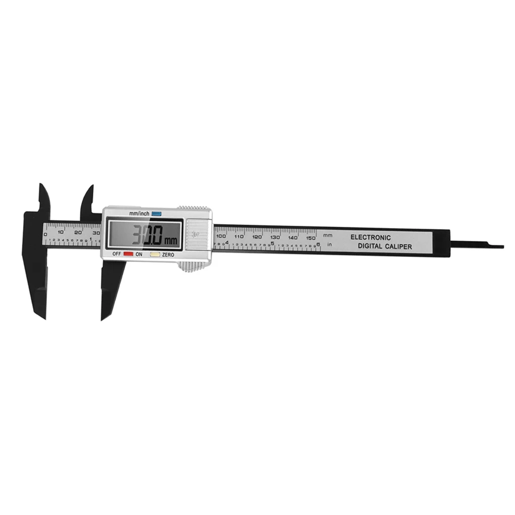 

Digital Vernier Caliper Digital Caliper LCD Vernier Caliper Interior Exterior Diameter Measuring instrument 0-150mm 24x7.6x1.6cm