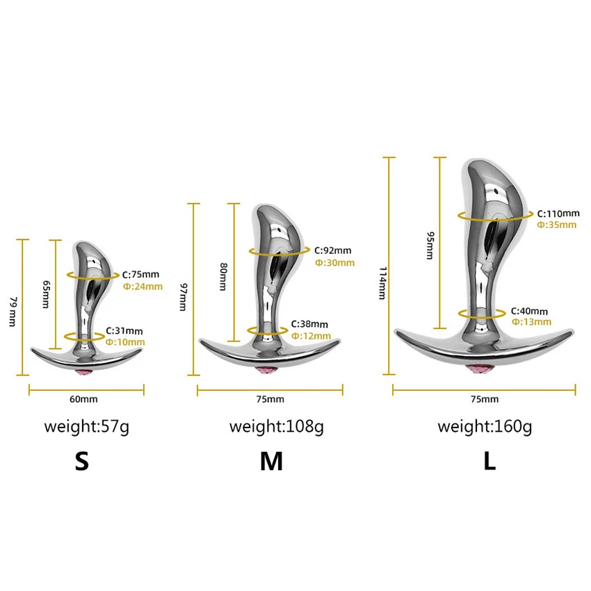Анальная пробка Zerosky из нержавеющей стали анальный вагинальный расширитель