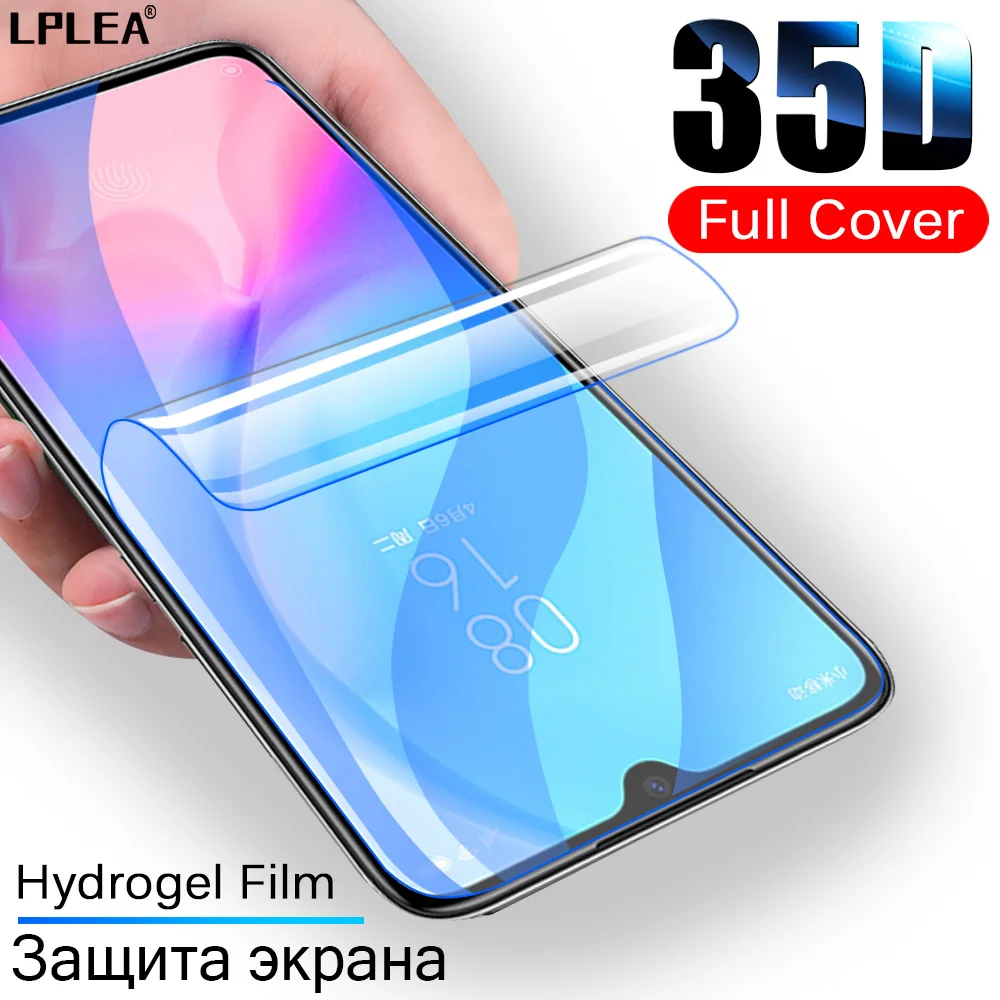 Гидрогелевая пленка 35D с полным покрытием для Xiaomi Redmi mi 9 Lite 9t Pro Note 10 A3 защитная