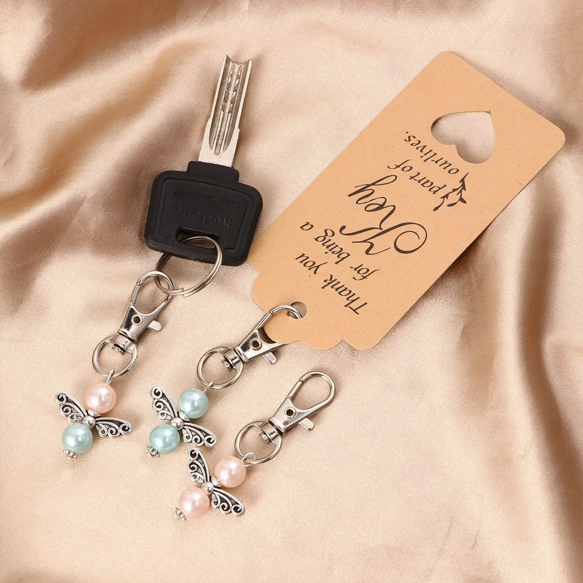 72 шт. Свадебные брелок набор Крылья Ангела Творческий Брелоки для ключей связка