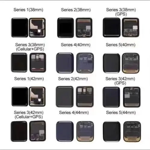 ЖК дисплей для Apple Watch Series S1 S2 S3 S4 S5 S6 SE с сенсорным экраном и дигитайзером в сборе