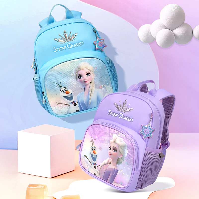 2021 Disney Frozen Kindergarten Bags For Girls Primary School Student Shoulder Orthopedic Backpack Elsa Anna Kids Gifts Mochilas