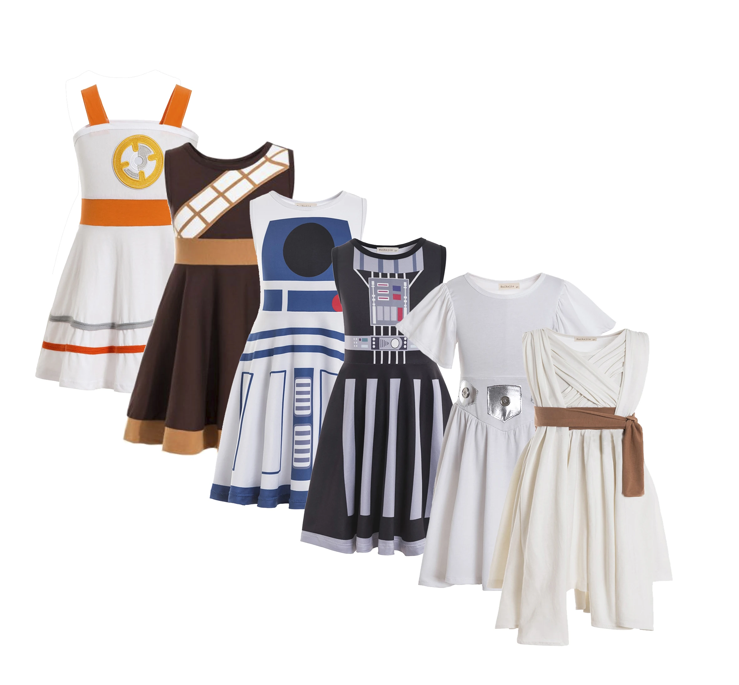 Princess Leia costume leia outfit Girls dress Twirl Halloween Costumes Birthday Outfit Toddler Dress | Детская одежда и обувь