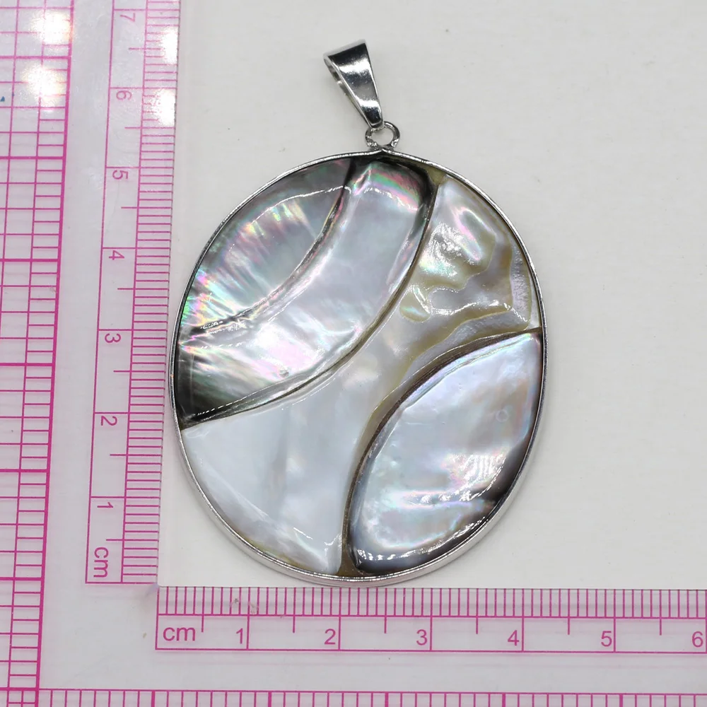 

Natural Mother Pearl Shell Charms Pendants for Women Gifts Jewelry Making DIY Accessories Fit Necklaces Earring Size 43x55mm