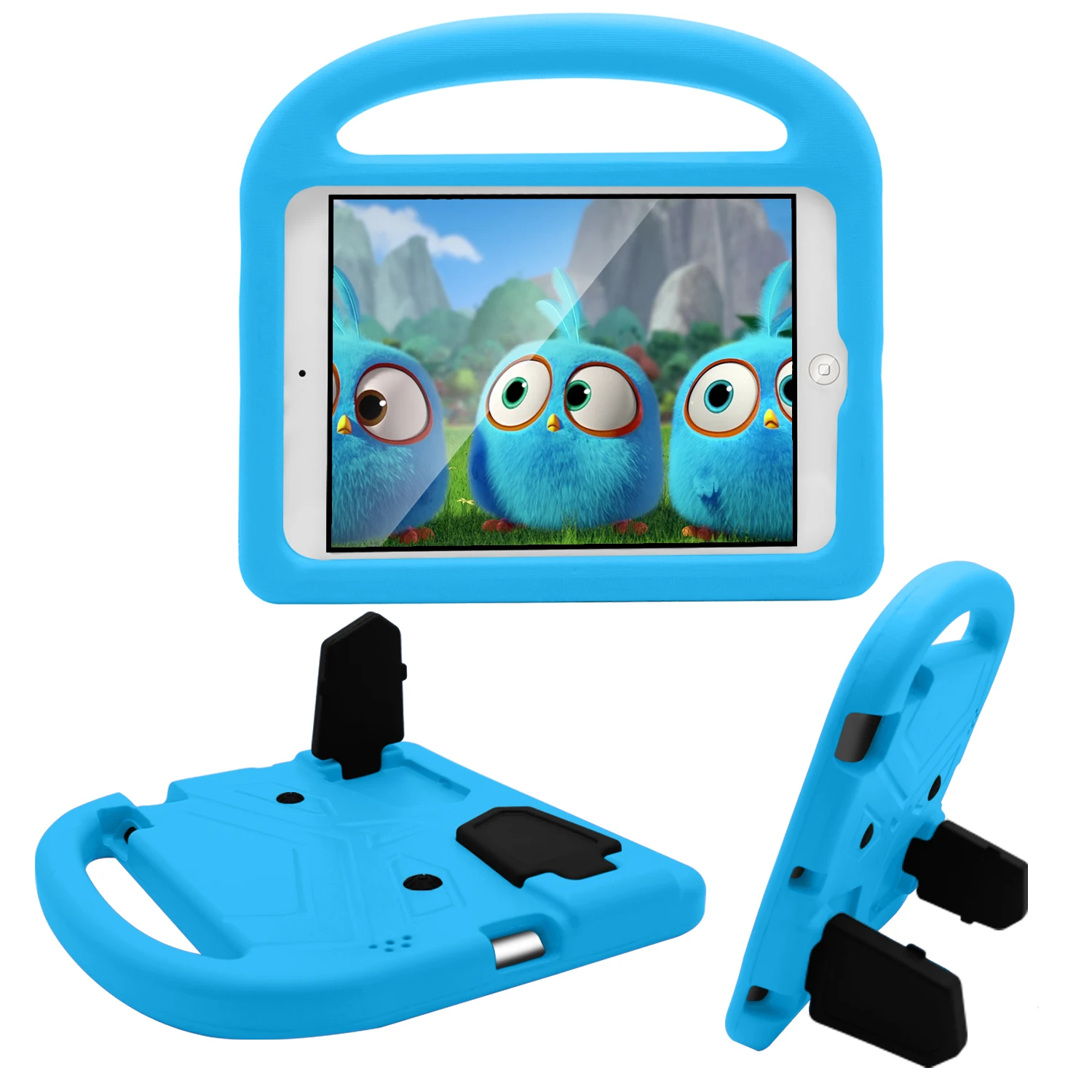para o Ipad Espuma à Prova de Choque Capa para Apple Case Portátil Resistente Suporte Crianças Seguro Tablet Ipad s 2 3 4 Eva