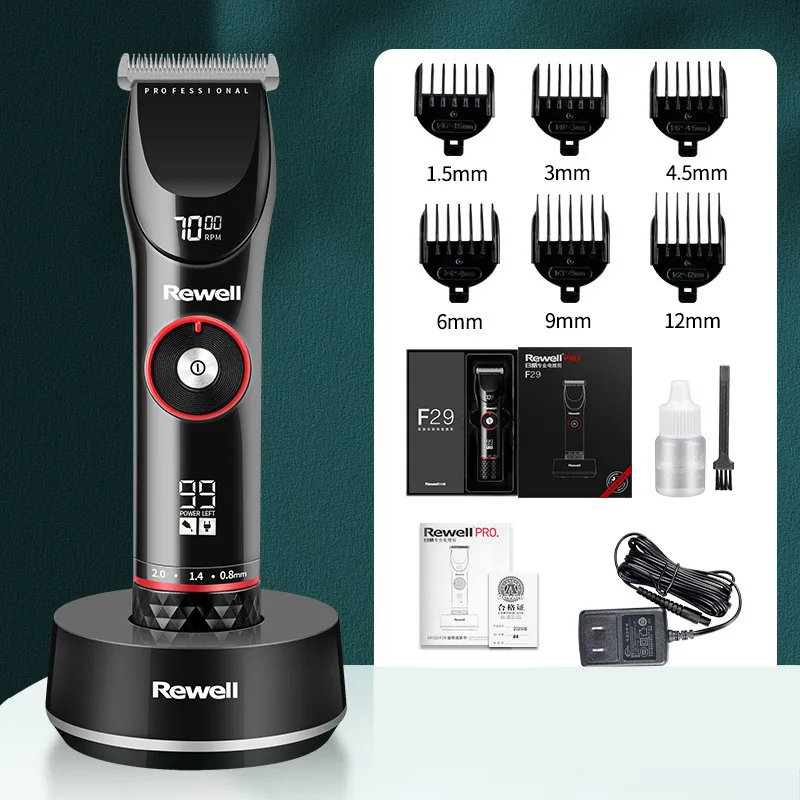 

Hair Clipper Salon Professional Electric scissors Barber Hairdressing Tools Rechargeable Trimmer Lithium Battery 3500 mah 10 H