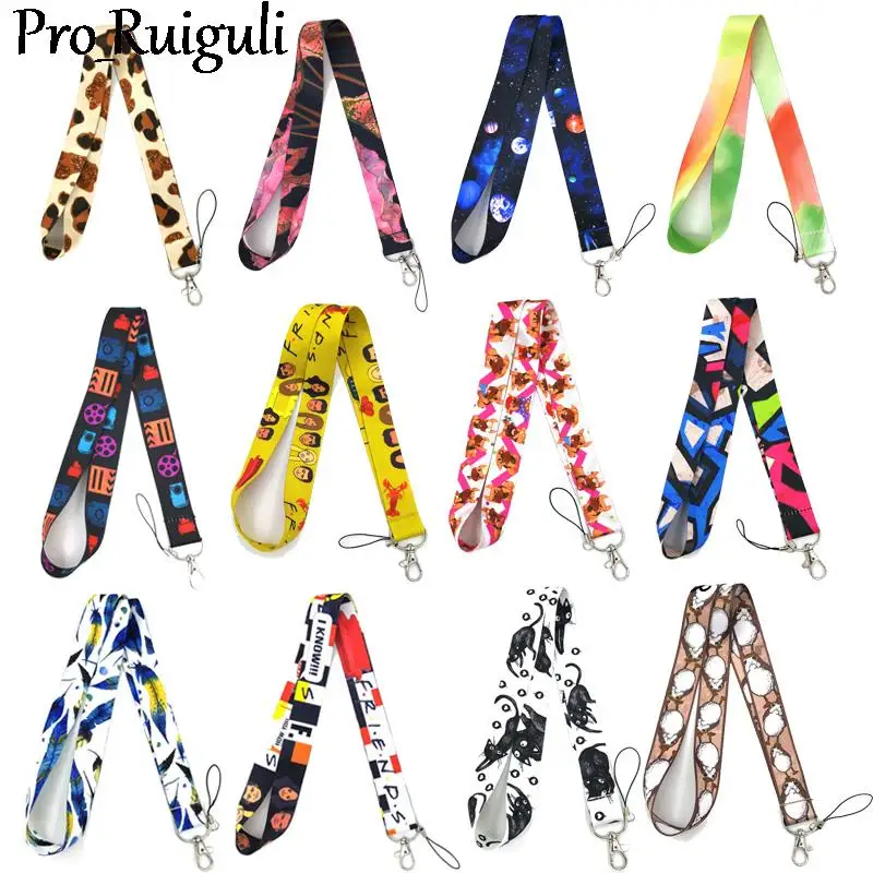 

Neck Strap Lanyard keychain Mobile Phone Strap ID Badge Holder Rope Keys Chain Keyrings cosplay Accessories webbings ribbons