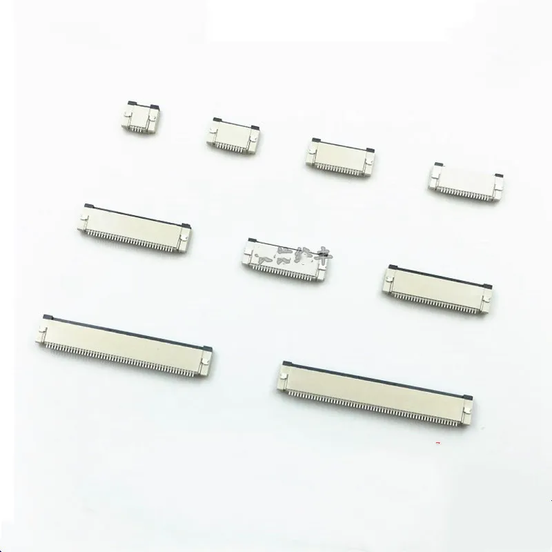 50 шт. FFC FPC разъем 0 5 мм 1 плоский кабель PCB SMD SMT ZIF 4 6 7 8 10 12 14 16 18 20 26 28 30 32 36 40 54 60P |