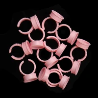100pcs glue rings cups disposable eyelash extension tattoo ink holder grafting lash tool accessories glue cups palette container