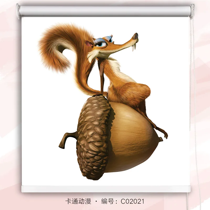 3d рулонные жалюзи с рисунком и цифровым принтом в виде животных|Жалюзи шторы