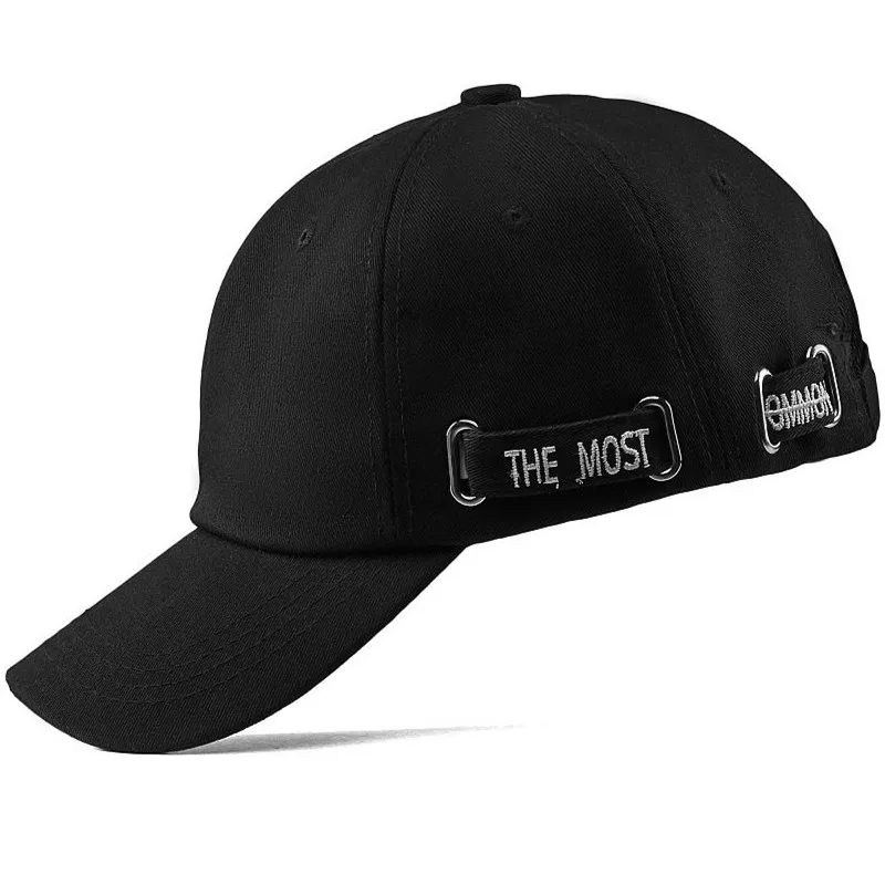 Мужская бейсболка с вышитыми буквами сбоку Высококачественная жесткая шляпа