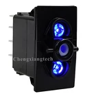 Синяя светодиодная 5Pin SPST (ON) OFF Мгновенный Переключатель Base 12V20A водонепроницаемый IP68 переключатель кузова автомобиля лодки клавишный переключатель DIY аксессуары
