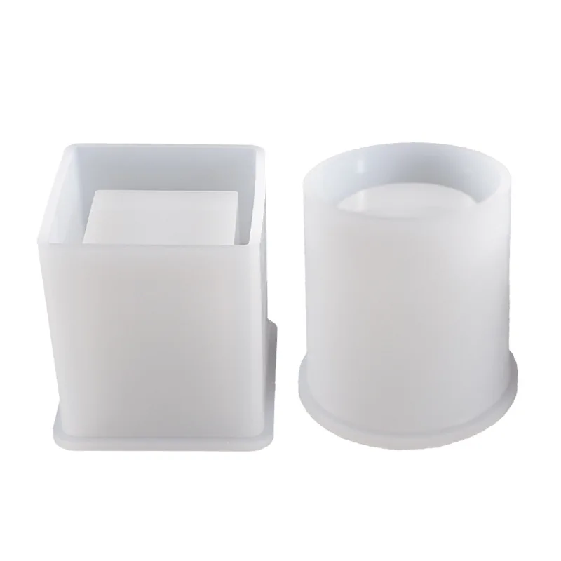 

DIY Silicone Flowerpot Mold Creative Pen Holder Transparent Molds multiple styles Container Mold Candle mould soap new molds