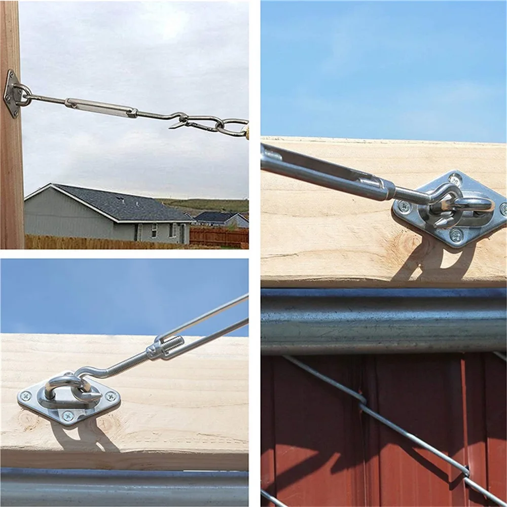 

M6 Shade Sail Hardware Kit 304 Stainless Canopy Attachment Anti-rust Shade Sail Installation Accessories For Courtyard Garden
