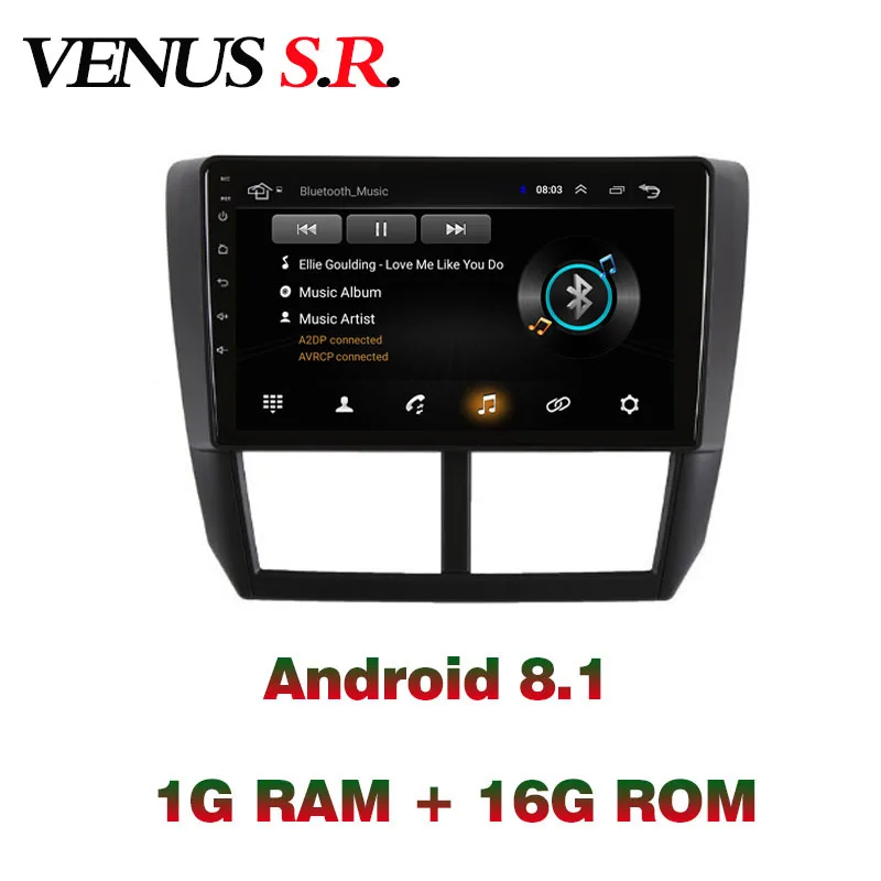 Автомобильный dvd-плеер VenusSR на Android 8 1 2.5D для SUBARU Forester радио 2008-2012 мультимедийный