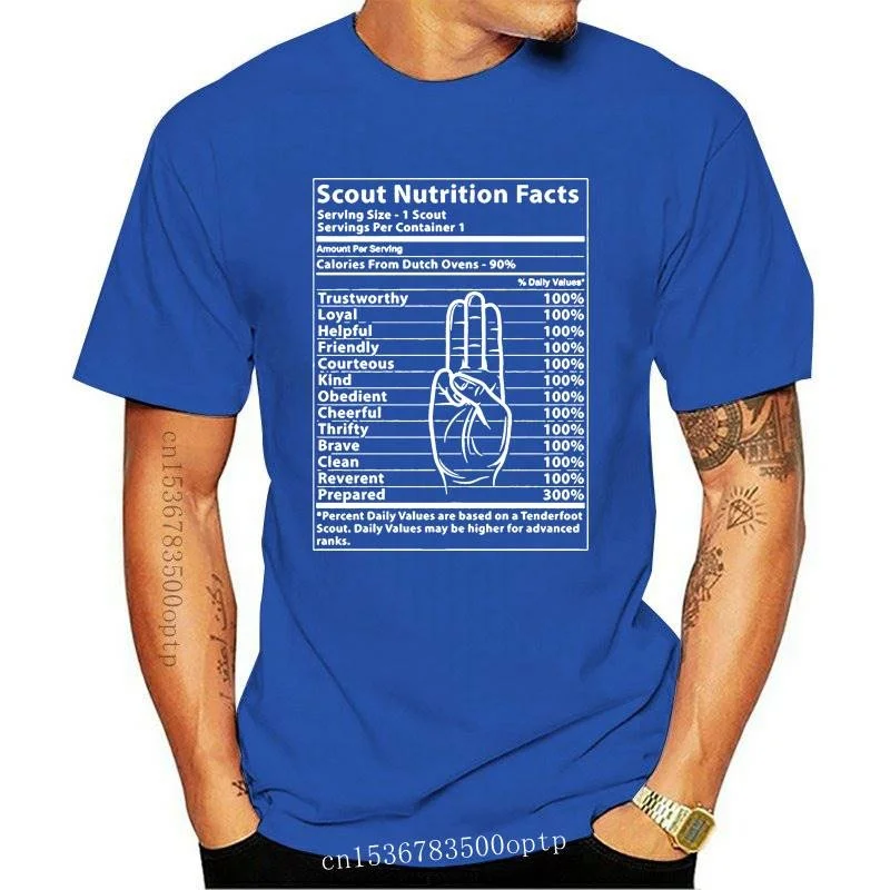 

New tshirt men Boy Scout Nutrition Label Funny Fashion Men s Short Sleeve casual o neck loose summer T shirt for men