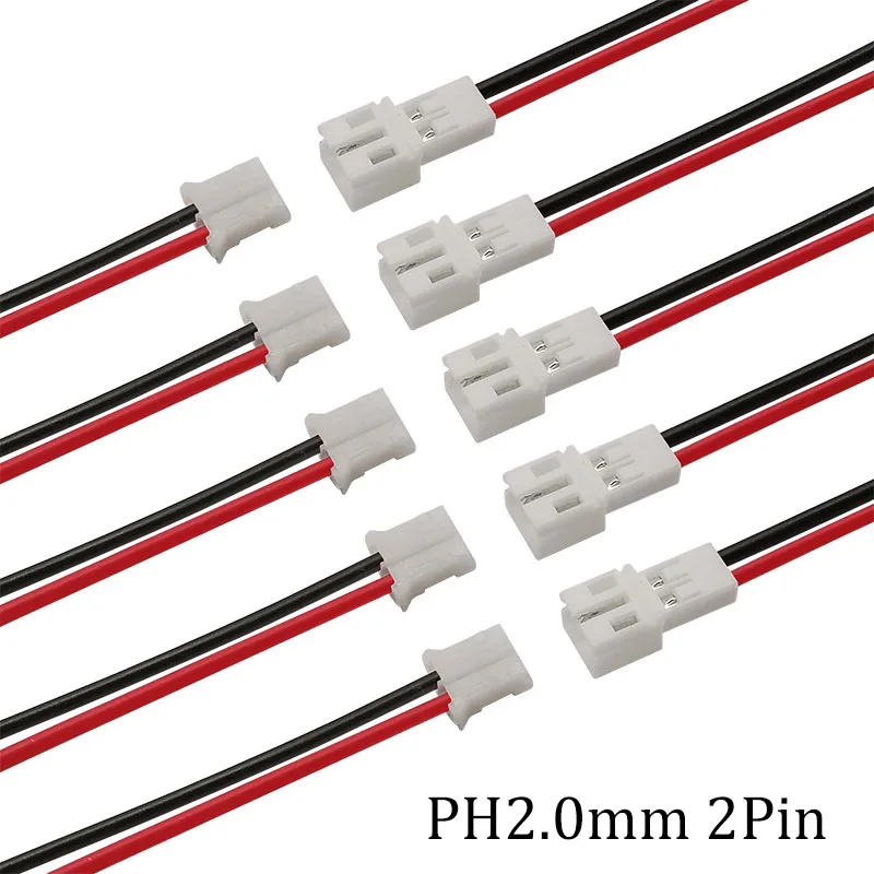 

10/5/2/1 пара 20 см JST PH 2,0 2,0 мм Шаг 2 Pin Micro PH 2 P Штекерный разъем, клеммы, проводные кабели, соединители