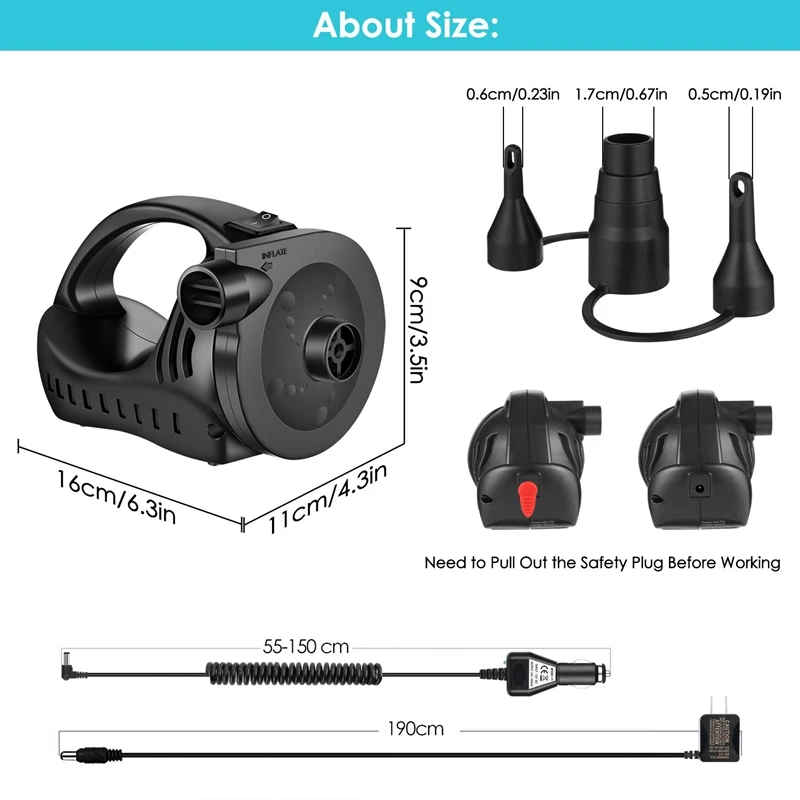 Электрический воздушный насос может храниться в качестве воздушного насоса
