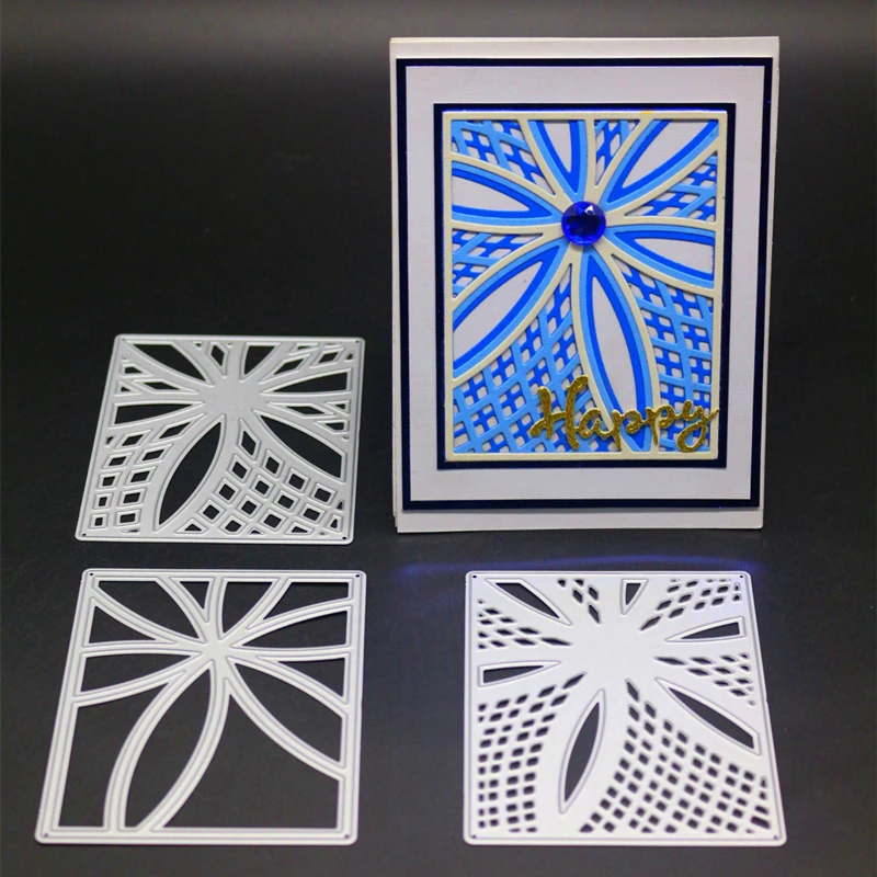 YINISE металлические режущие штампы для трафареты скрапбукинга цветок фон DIY