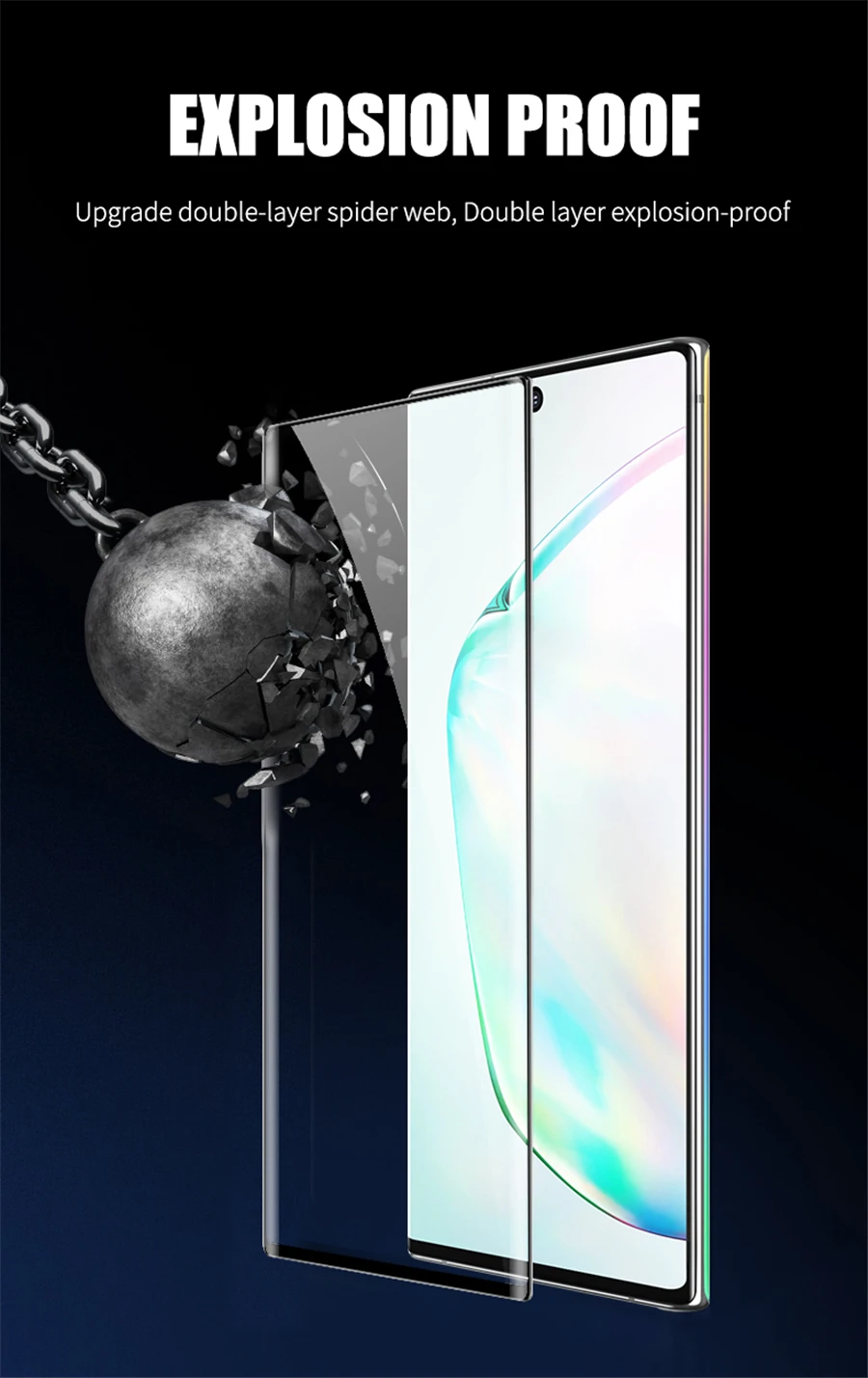 20D стекло для samsung Note10 Plus закаленное стекло для samsung Galaxy Note 10 Plus 8 9 S10 E S9 S8 Plus Tremp glass es пленка