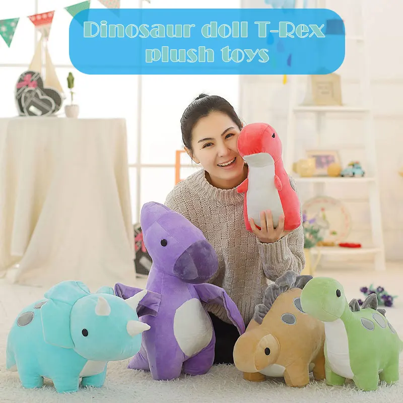 

30/50cm Cute Plush Toy for Kids Stuffed Animal Little Dinosaur Shape Doll Sofa Car Pillow Gift for Children Home Decor L