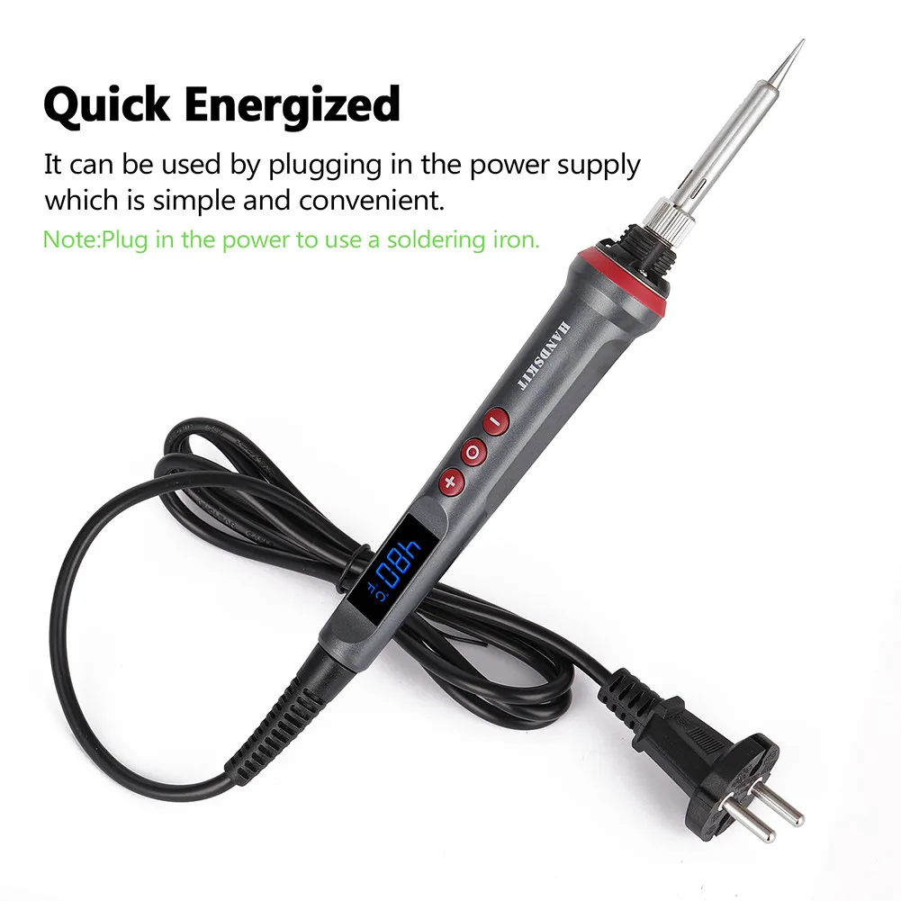 

Digital Electric Soldering Iron 110V / 220V 90W Soldering Tools Adjustable Temperature Digital Display Electric Soldering Iron