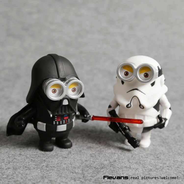 10 см 6 шт./партия Q стиль Звездные войны Косплей Дарт Вейдер и шторм йода Штурмовик