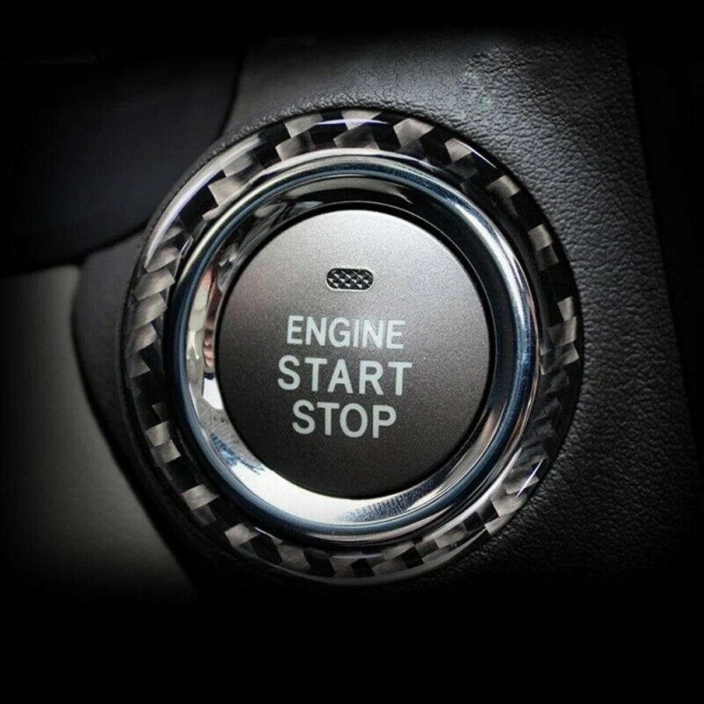 Для Lexus IS250 IS250C IS350 2006-2013 углеродное волокно двигатель кнопка запуска стоп кольцо наклейка крышка отделка декор салона автомобиля стиль