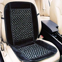 35x17 inches car wooden beaded plush velvet seat cover premium comfort massage cool car seat cushion auto interior accessories