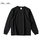 Бесплатная доставка Новинка 2021 Мужская и женская Однотонная футболка из чистого хлопка с длинным рукавом цилиндрическая рубашка для пары